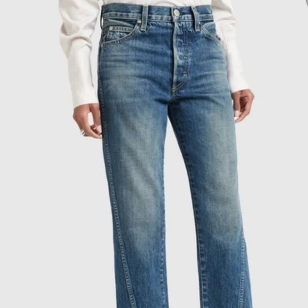 AMO Loverboy Twist High Rise Twist Jeans Denim 32